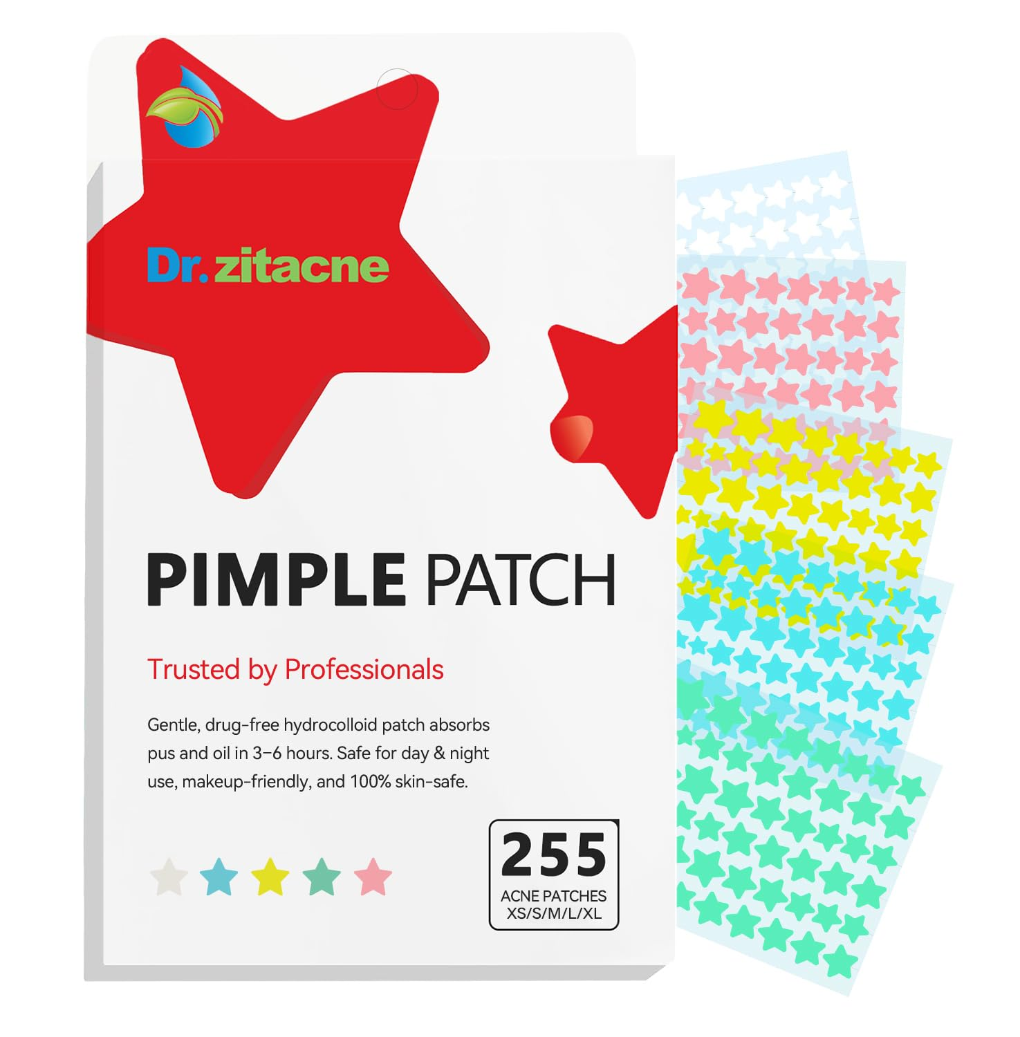 Dr. Zitacne colorful star pimple patches
